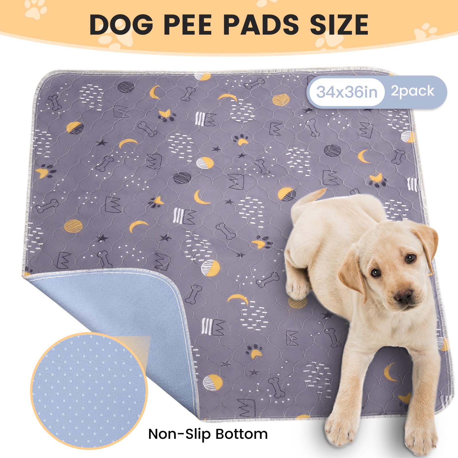 UPSKY pad with soft quilted top provides gentle surface for pets.