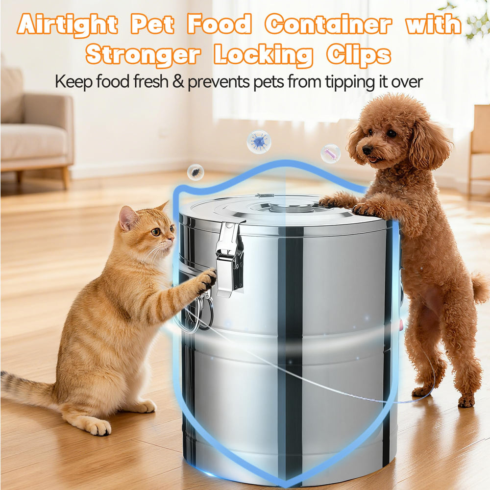 UPSKYPET hangable lid design for space-saving pantry storage