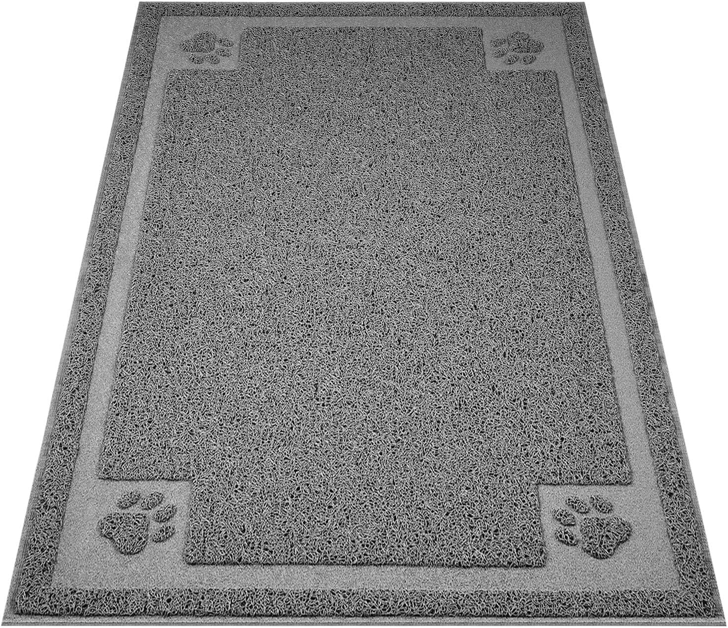 UPSKY large cat litter mat in 35x23 inch view traps litter at the source.