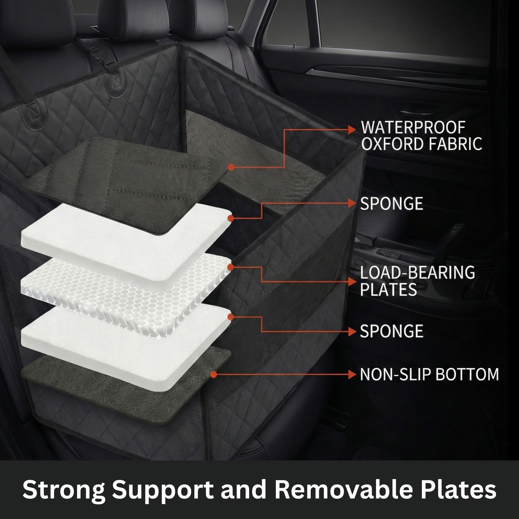 Urbiscape Dog Car Seat mesh-view design lets dogs see outside for calmer rides.