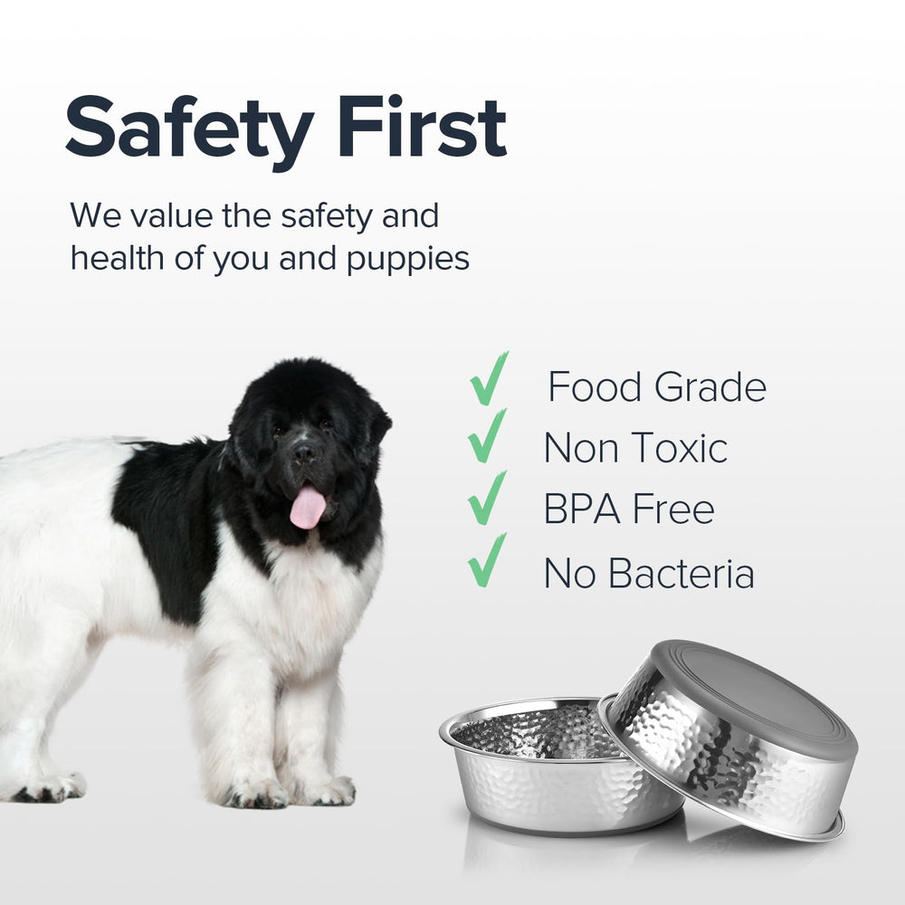 URBUDDIES non-slip bottom bowls stay in place on any floor for mess-free feeding.