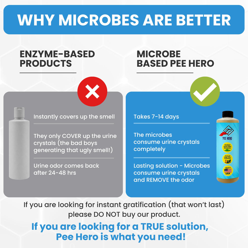 Patio cleaning with Pee Hero for outdoor odor removal