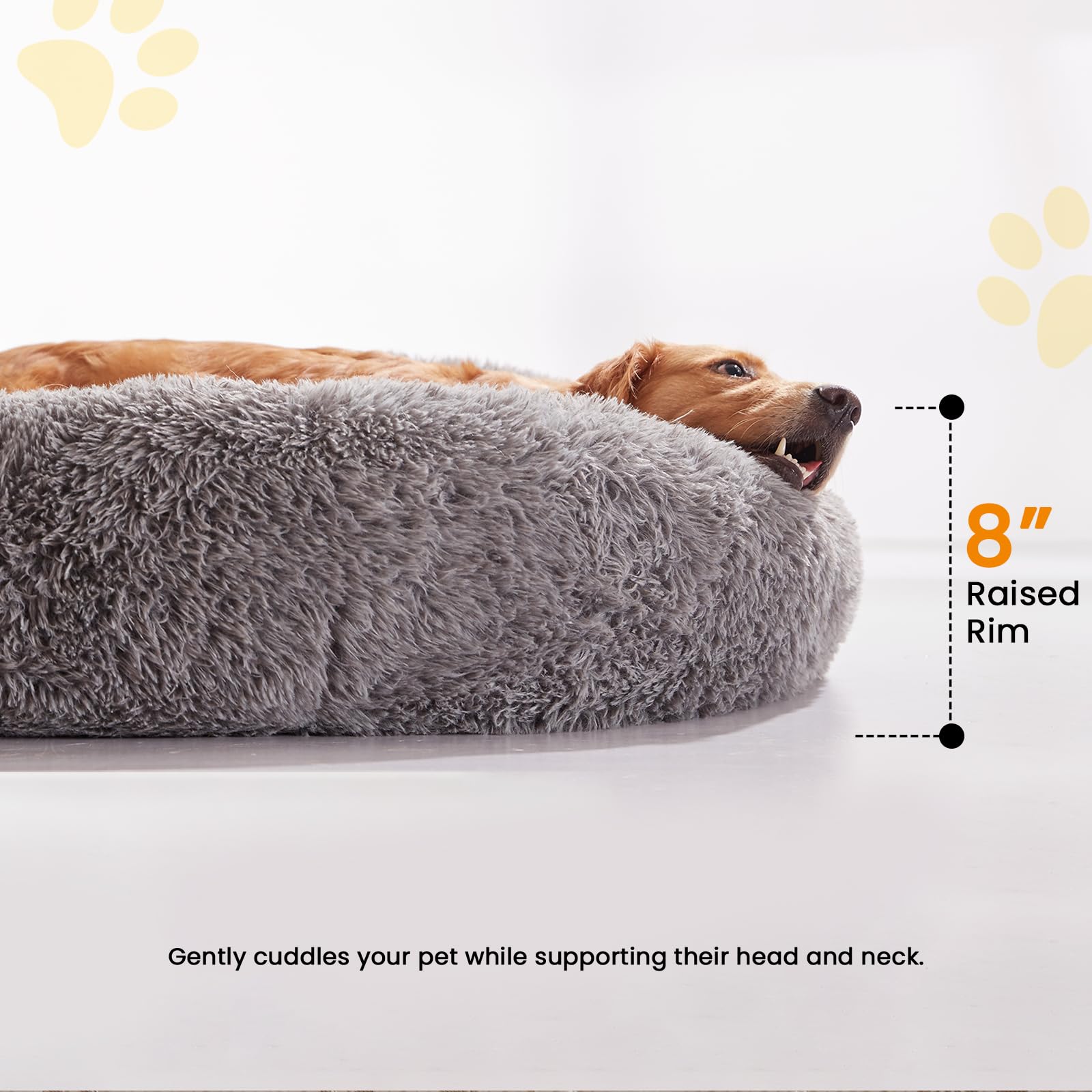URGVANZ PET machine washable dog bed for easy cleaning after adventures.