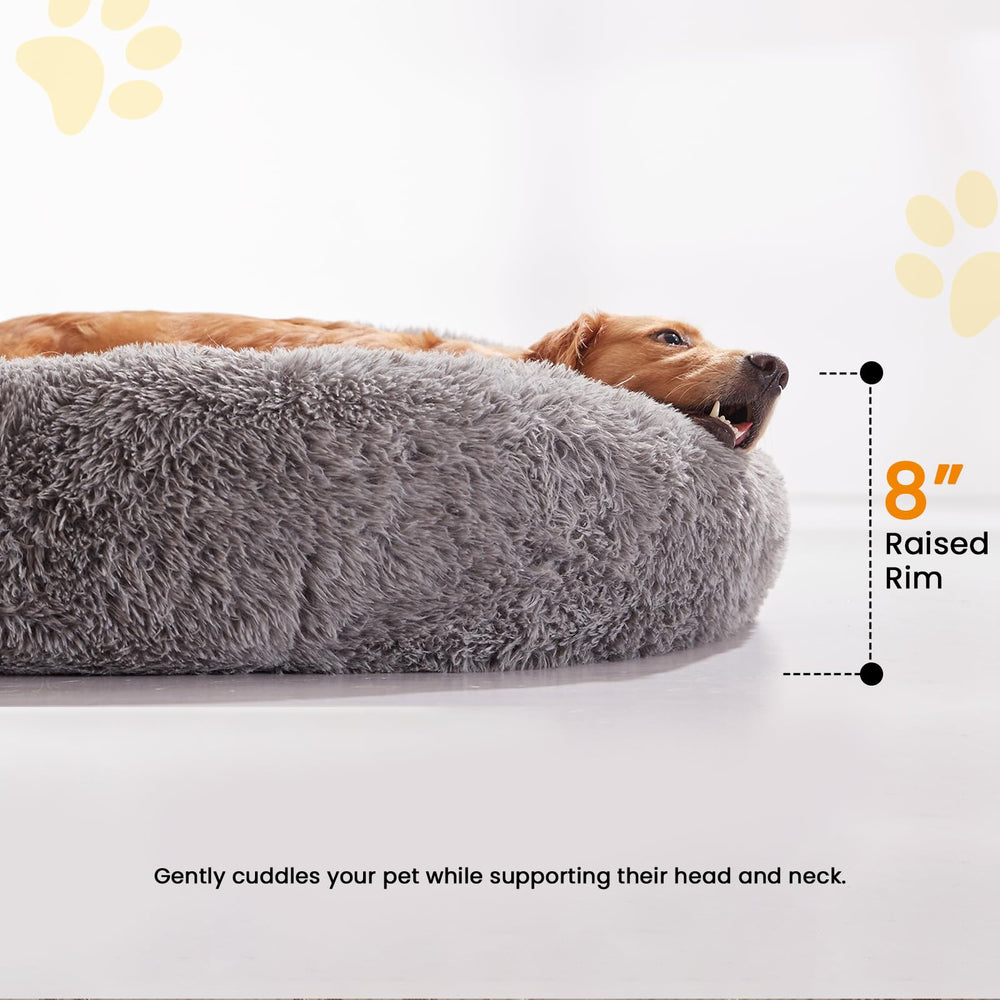 URGVANZ PET machine washable dog bed for easy cleaning after adventures.