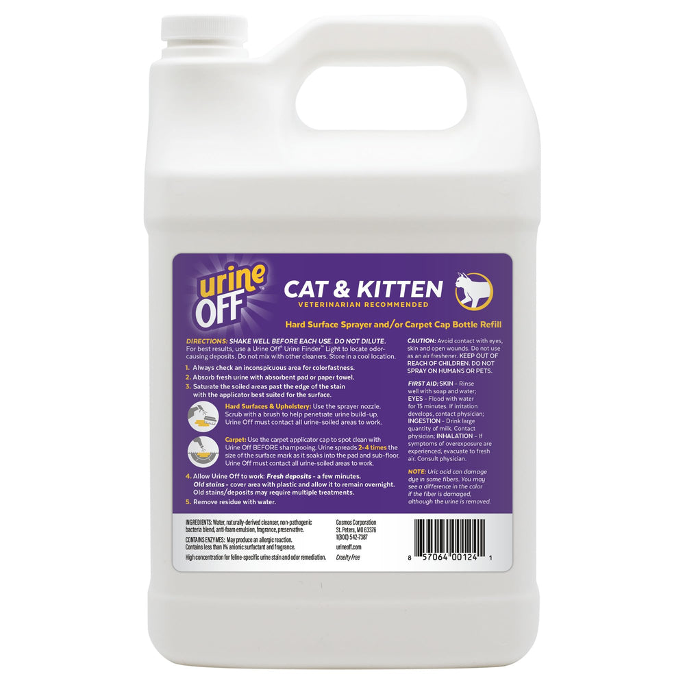 Urine Off kitten cat cleaner spray nozzle enables precise application.