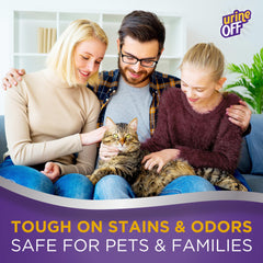 Urine Off USA-made packaging emphasizes pet-safe cleaning solution.