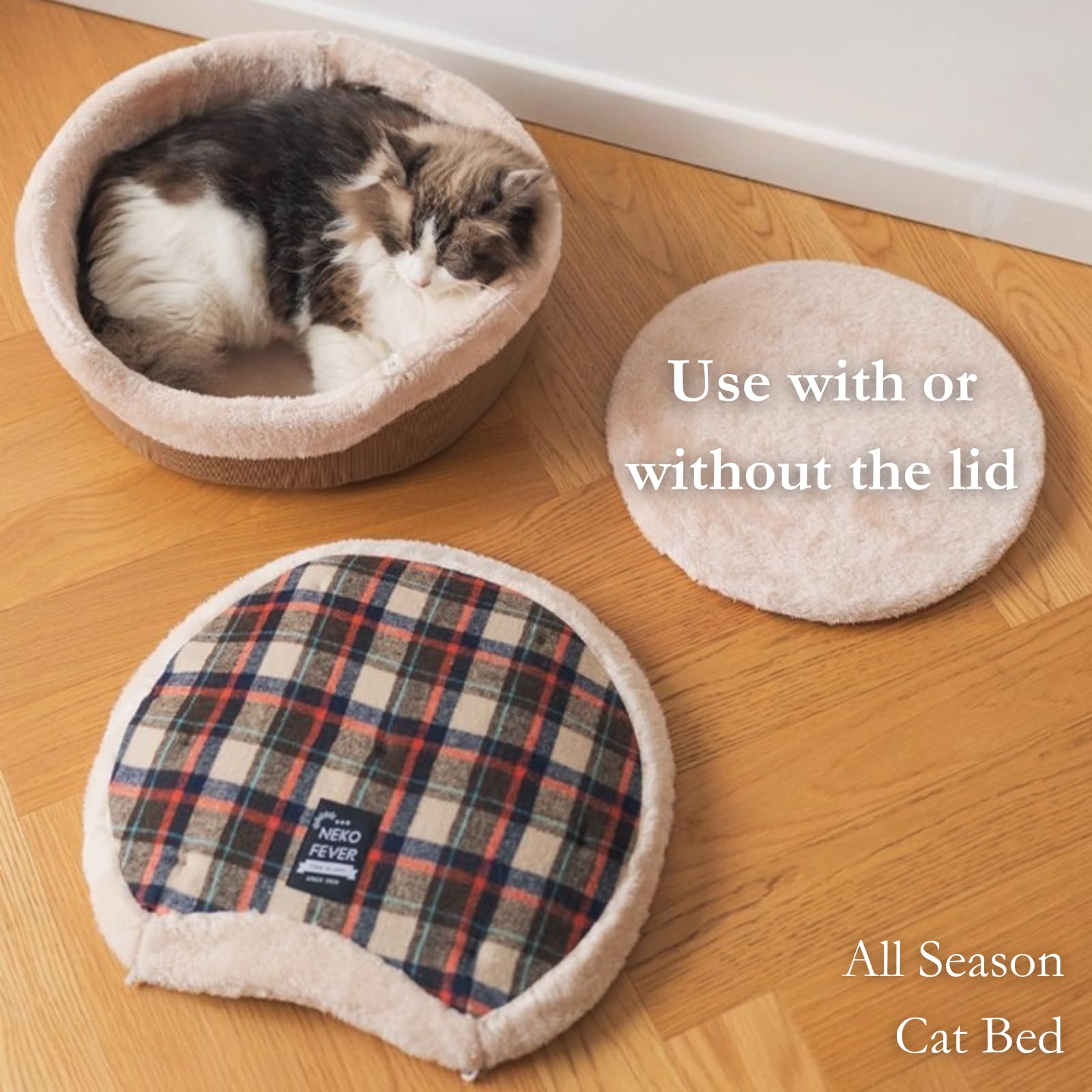 Urnat Cat Bed Cave care-ready design simplifies upkeep and maintenance.