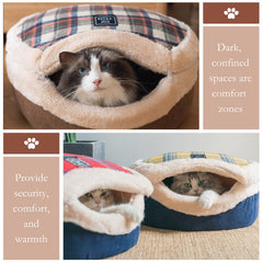 Urnat Cat Bed Cave inner mat can be removed and used separately.
