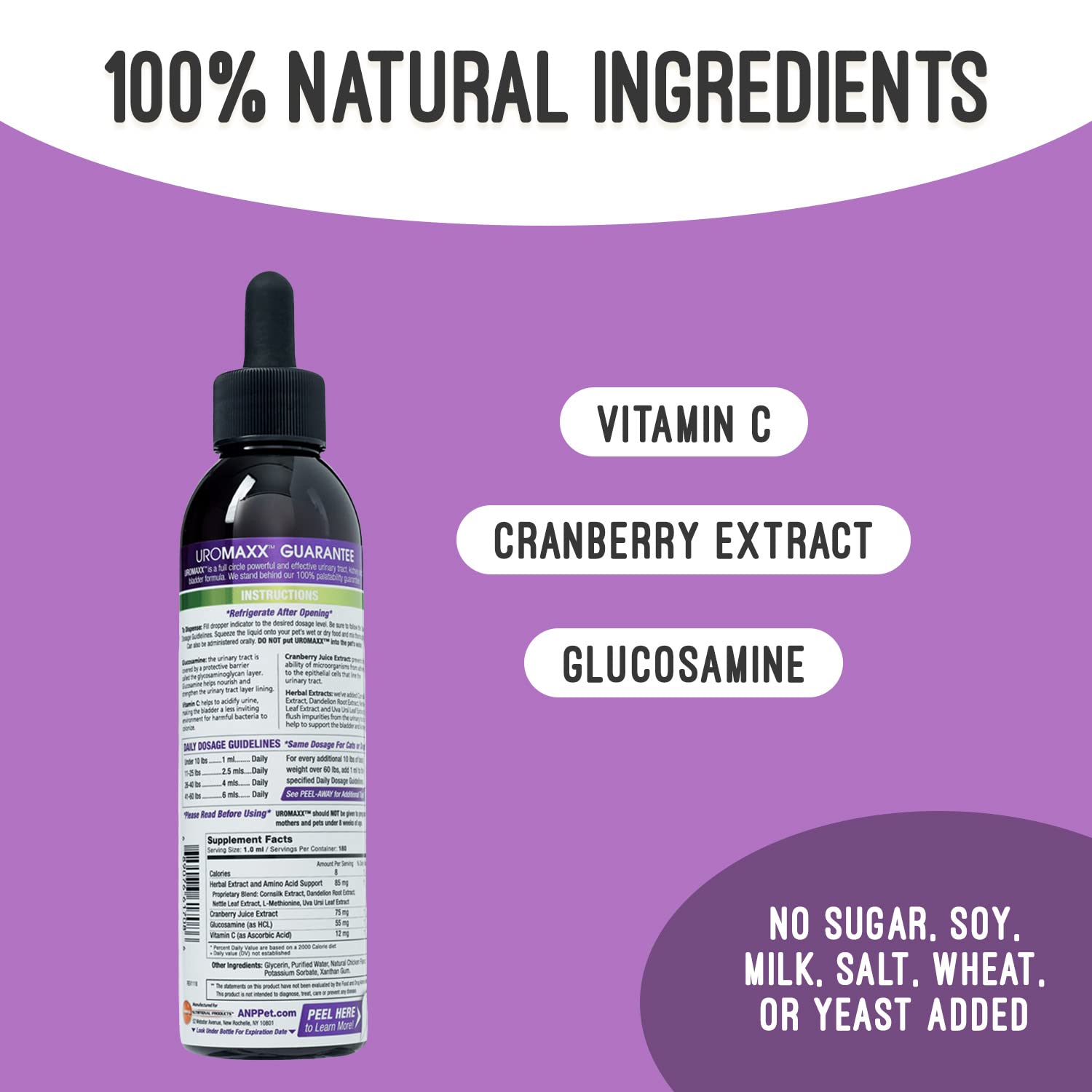 UroMAXX 6 oz bottle shown for home use