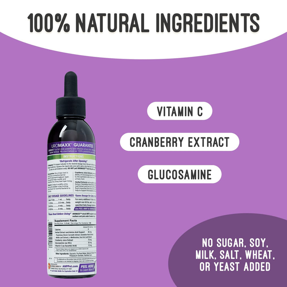 UroMAXX 6 oz bottle shown for home use