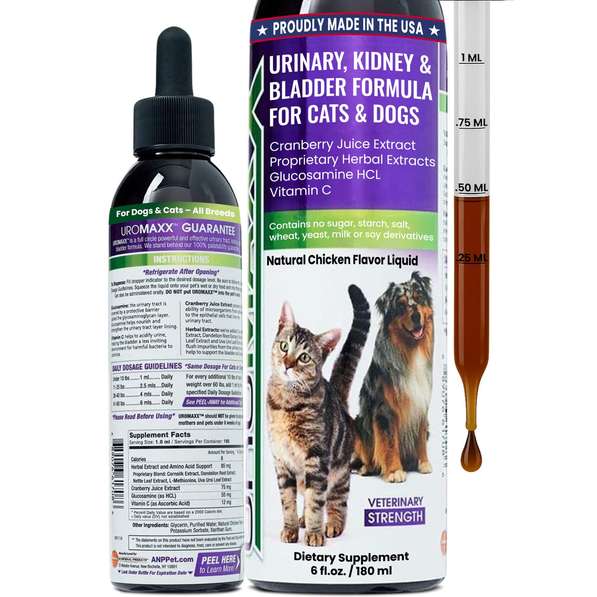 UroMAXX urinary support bottle on table for at-home care