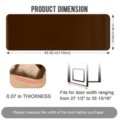 Uross carpet protector features non-slip textured surface for stability.