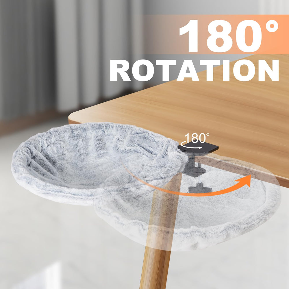 Sturdy bracket with non-slip pads supports up to 50 pounds safely.