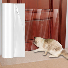 Uross Cat Doorway Protector front view shows anti-scratch shield for carpets.
