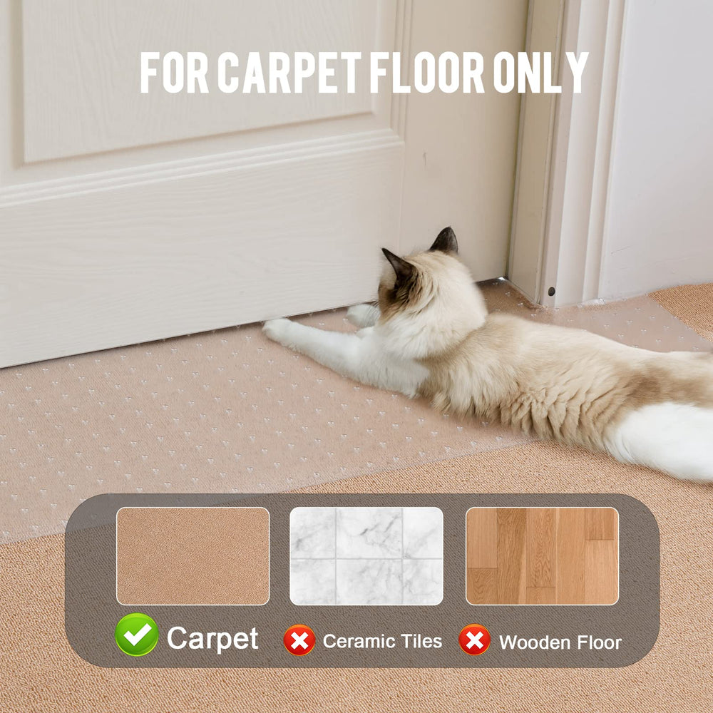 Uross durable-recyclable-pvc-0-07in-thickness provides reliable carpet protection