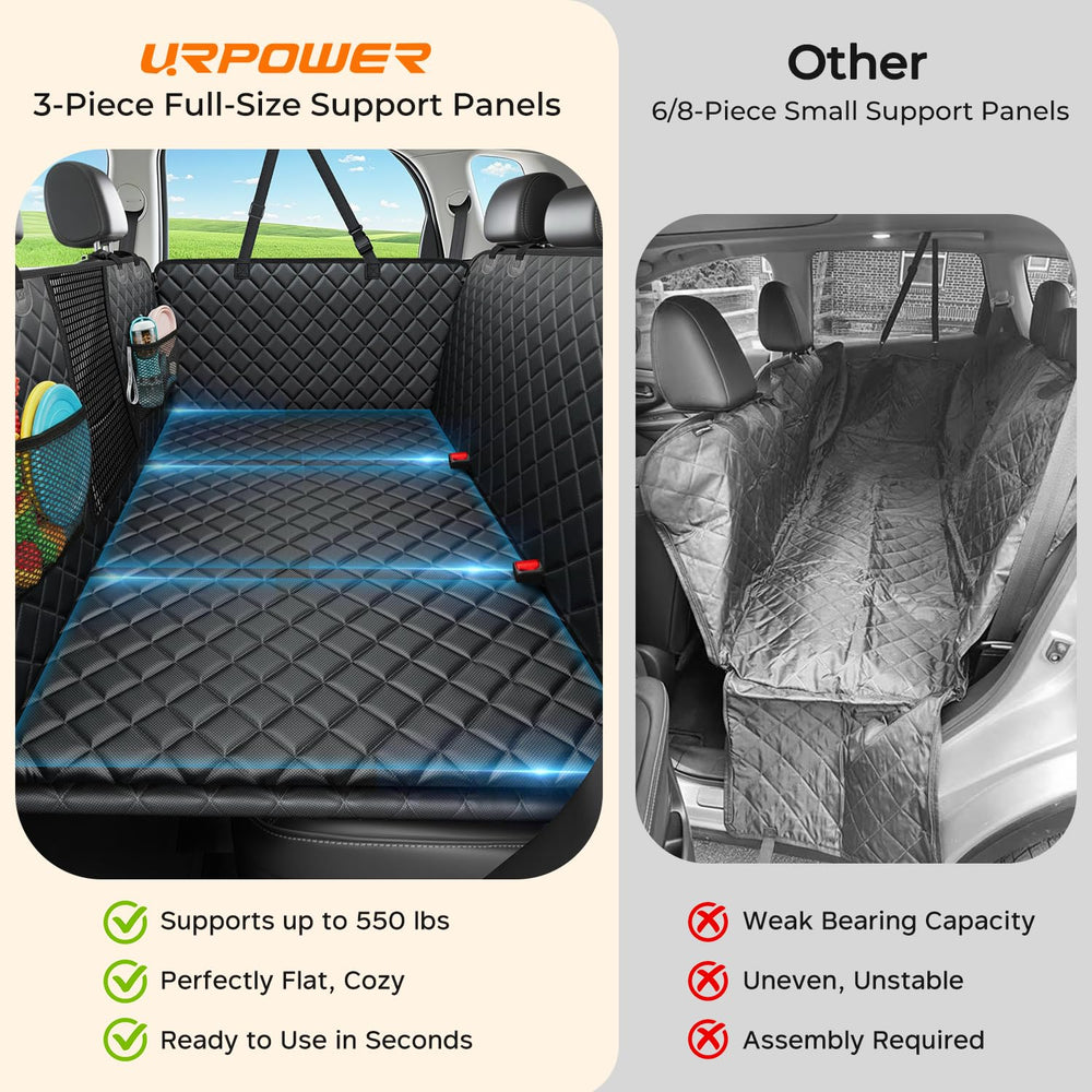 URPOWER 2026 back seat extender bottom with non-slip grip keeps seats secure.