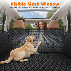 URPOWER 4-in-1 bench back seat cover shields the full back seat