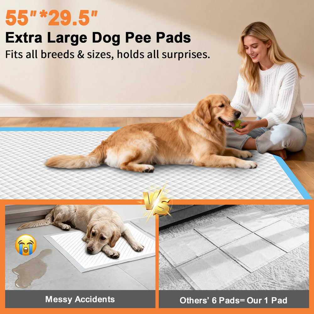 URPOWER six-layer pad with quick-dry surface absorbs spills quickly