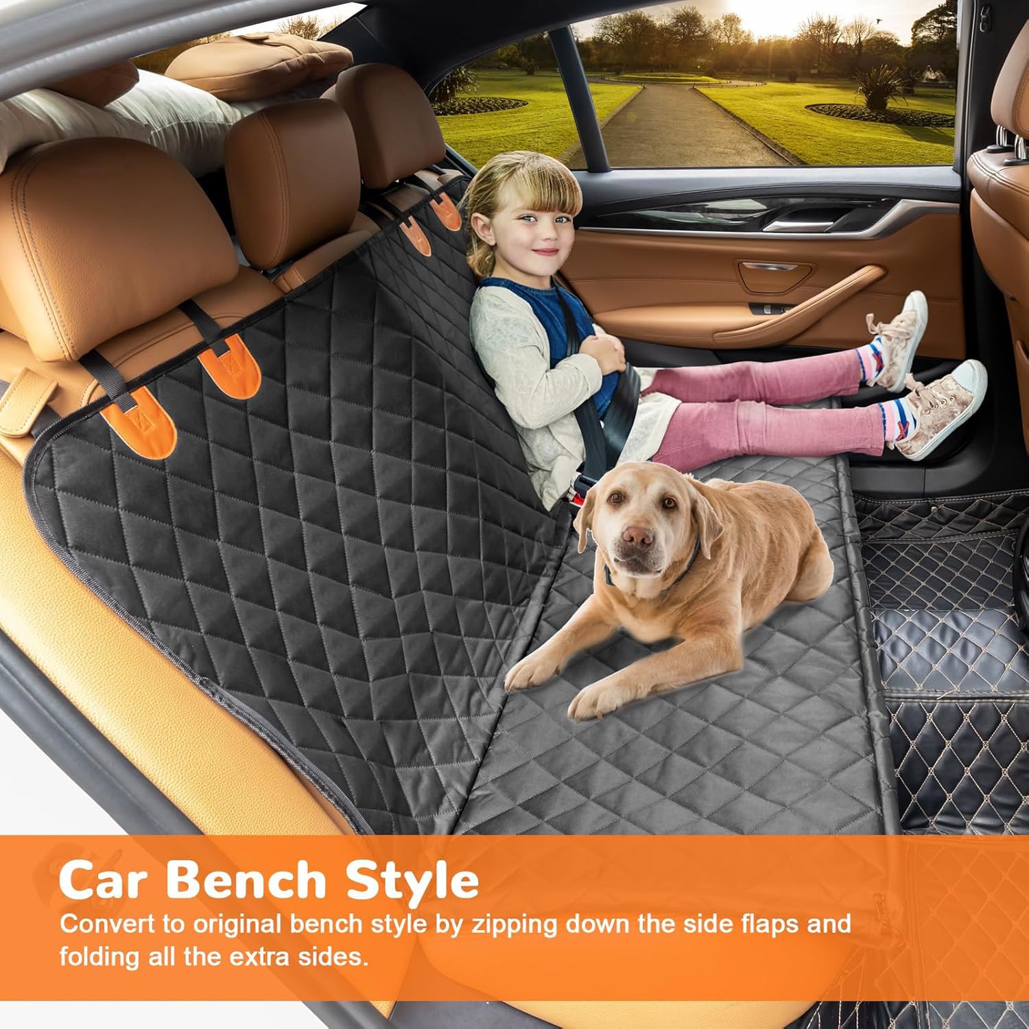 URPOWER 600D heavy-duty seat cover resists scratches and wear.
