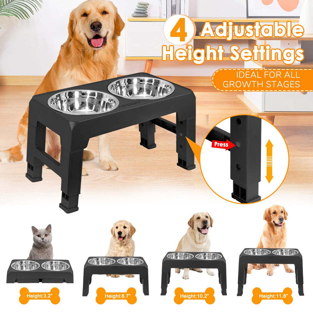 URPOWER adjustable height button enables quick height changes for growing pets.