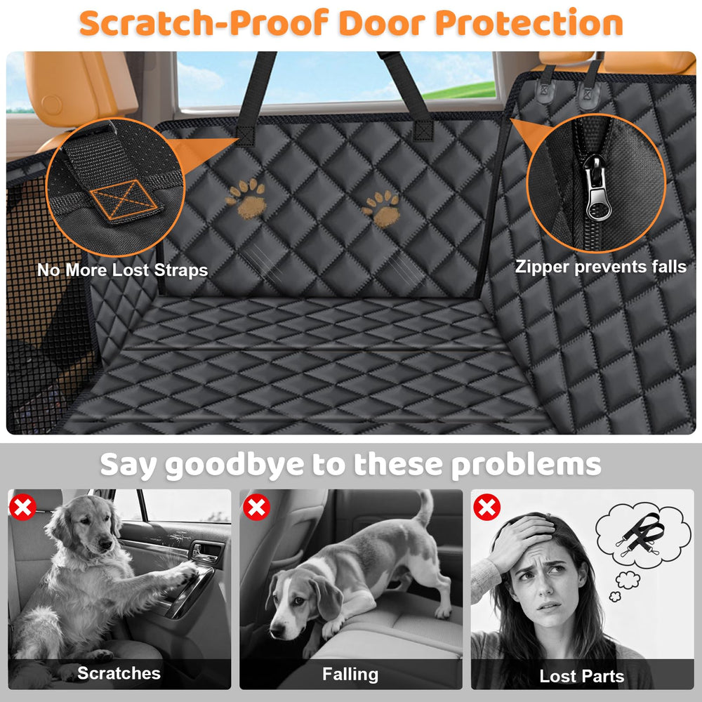 URPOWER backseat fit for sedans and SUVs with adjustable straps for a snug ride.