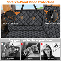 URPOWER backseat fit for sedans and SUVs with adjustable straps for a snug ride.