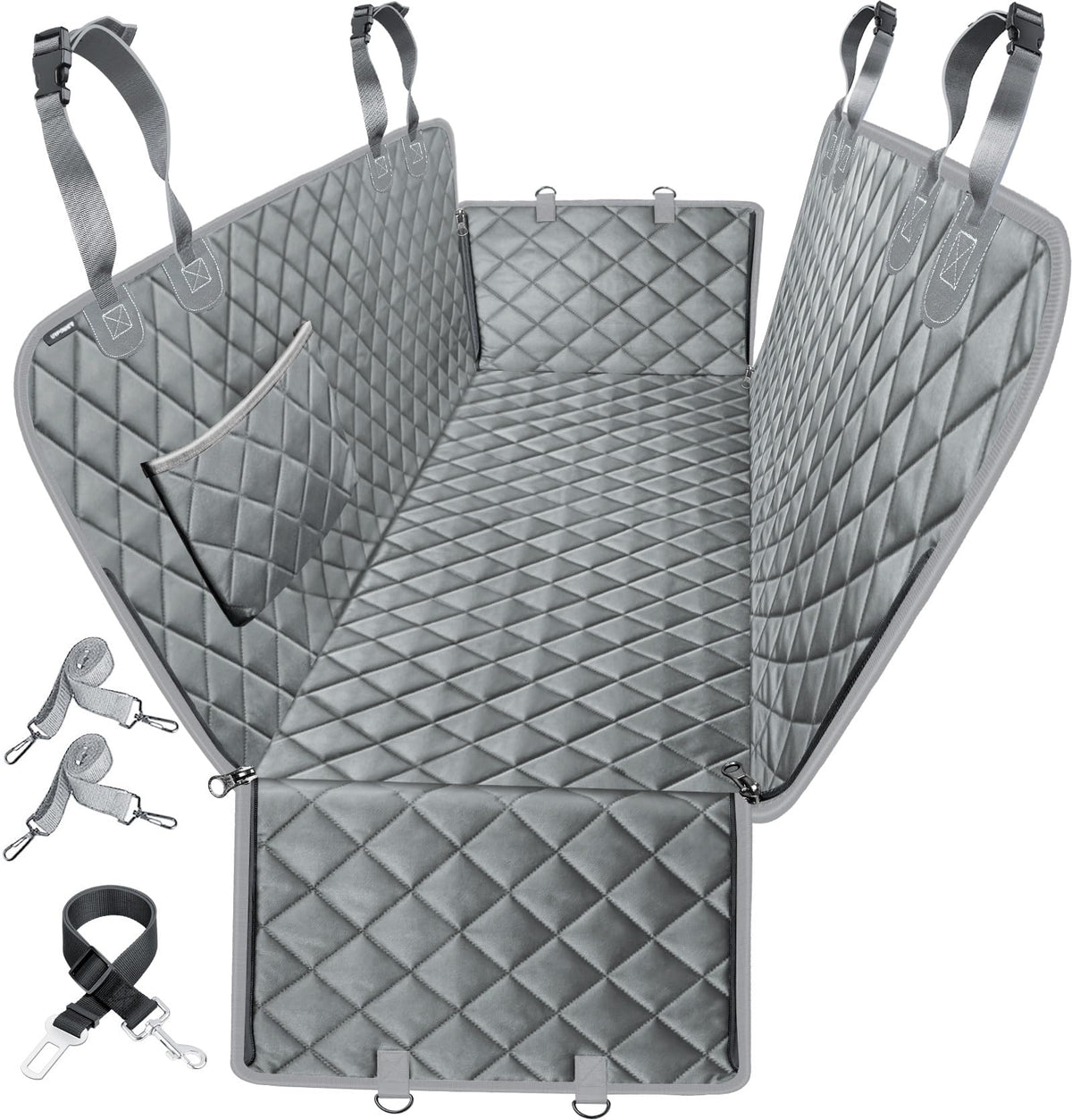 URPOWER dog car seat cover backseat setup keeps your ride clean and protected.