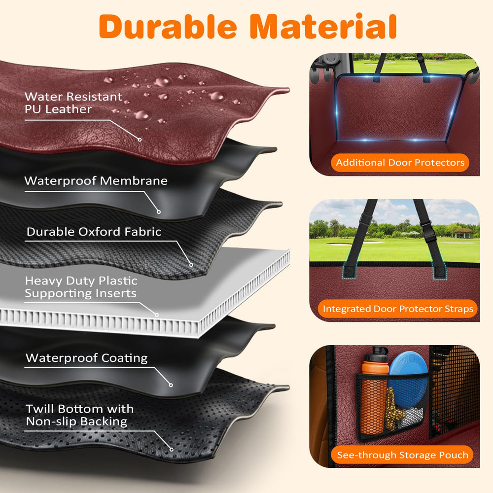 URPOWER backseat cover is easy to clean with detachable panels