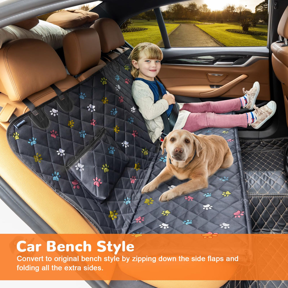 URPOWER waterproof 4-layer dog seat cover keeps upholstery clean