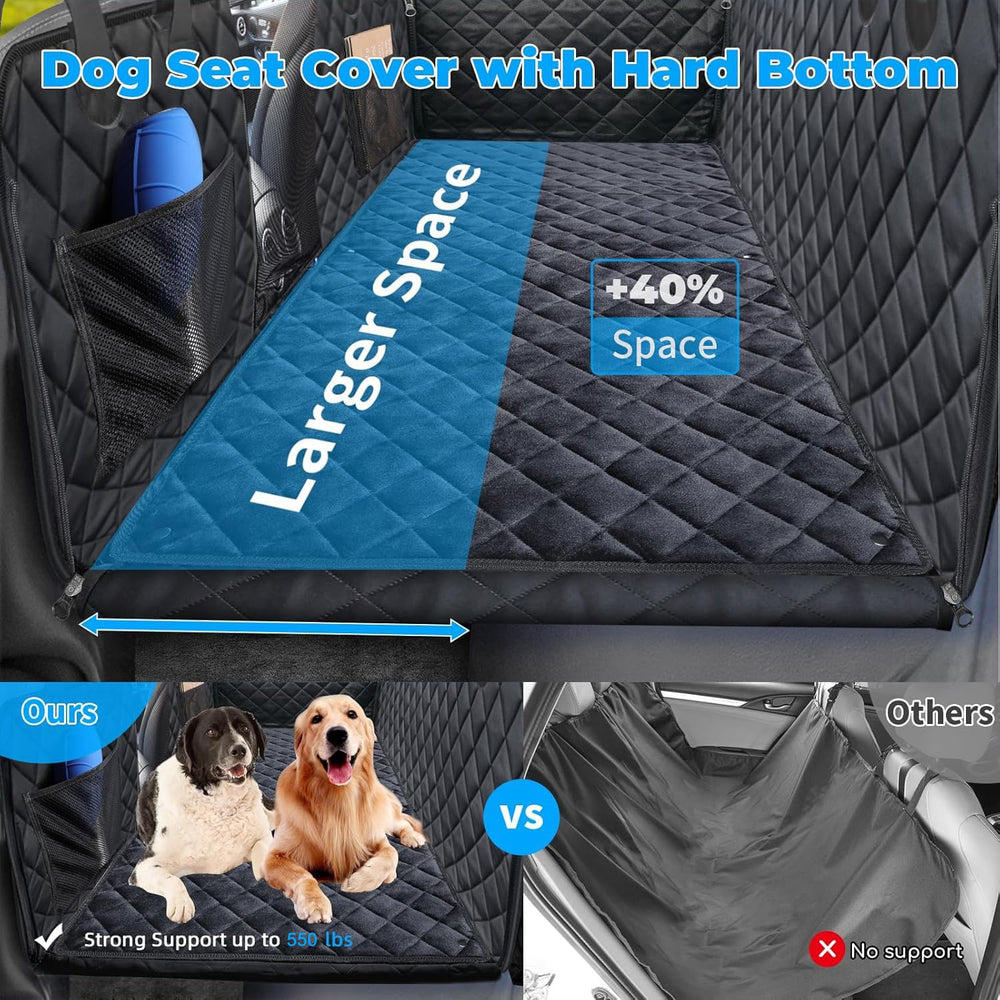 URPOWER dog hammock waterproof blanket keeps paws dry and cushions comfort during rides.