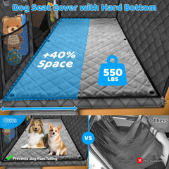 URPOWER dog seat cover anti-slip blanket keeps pets secure during sudden stops