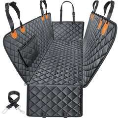 URPOWER dog seat cover hammock waterproof protects backseat from mud and fur.
