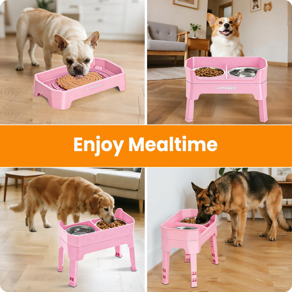 URPOWER elevated setup reduces joint strain for dogs with mobility needs.