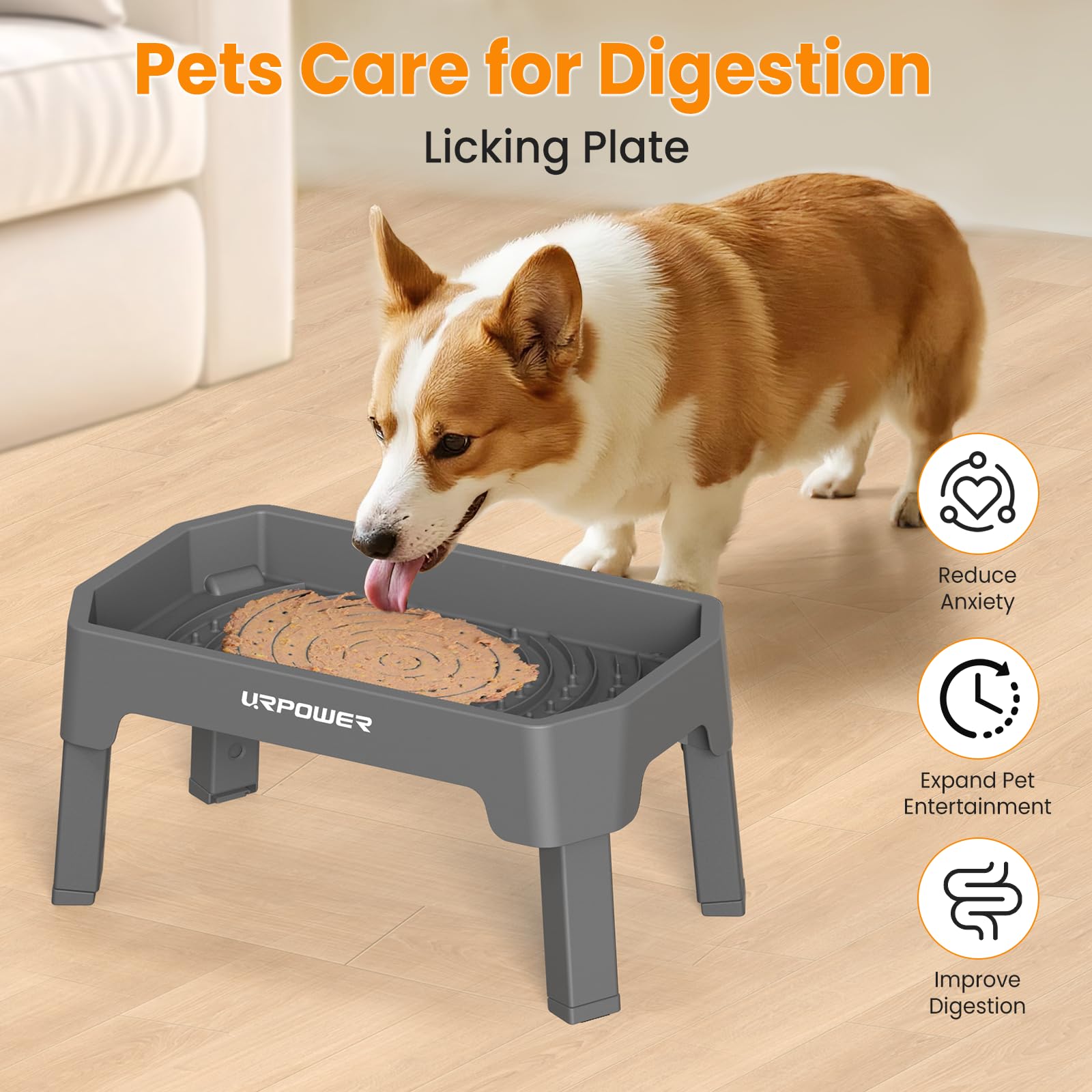 URPOWER elevated bowls reduce ground mess and simplify mealtime cleanup