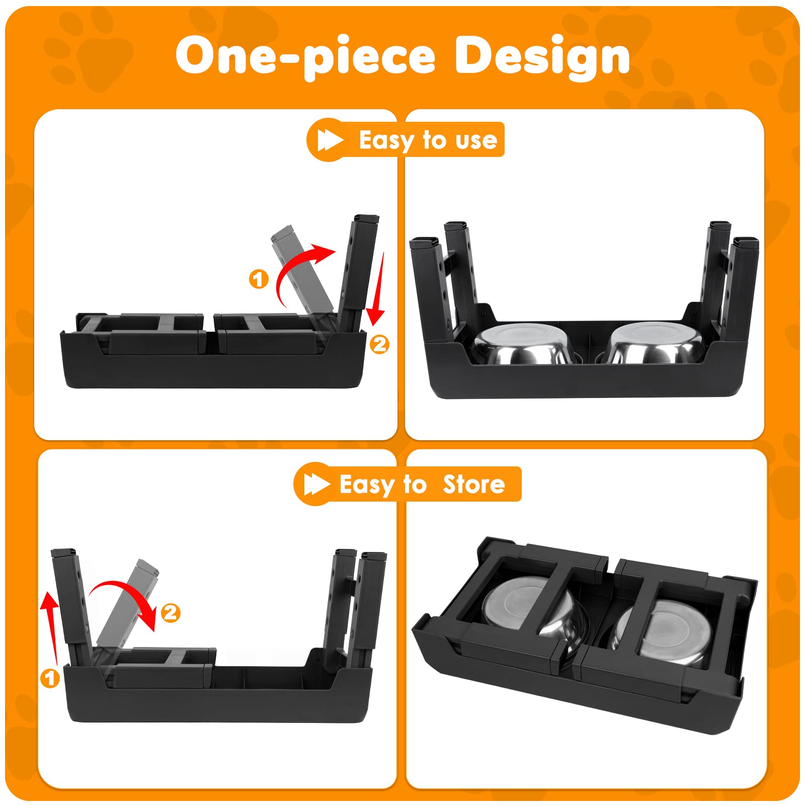 URPOWER foldable legs offer easy storage and clutter-free spaces after meals.