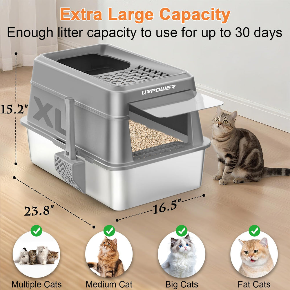 URPOWER front-entry with steps helps short-legged or elderly cats enter easily.