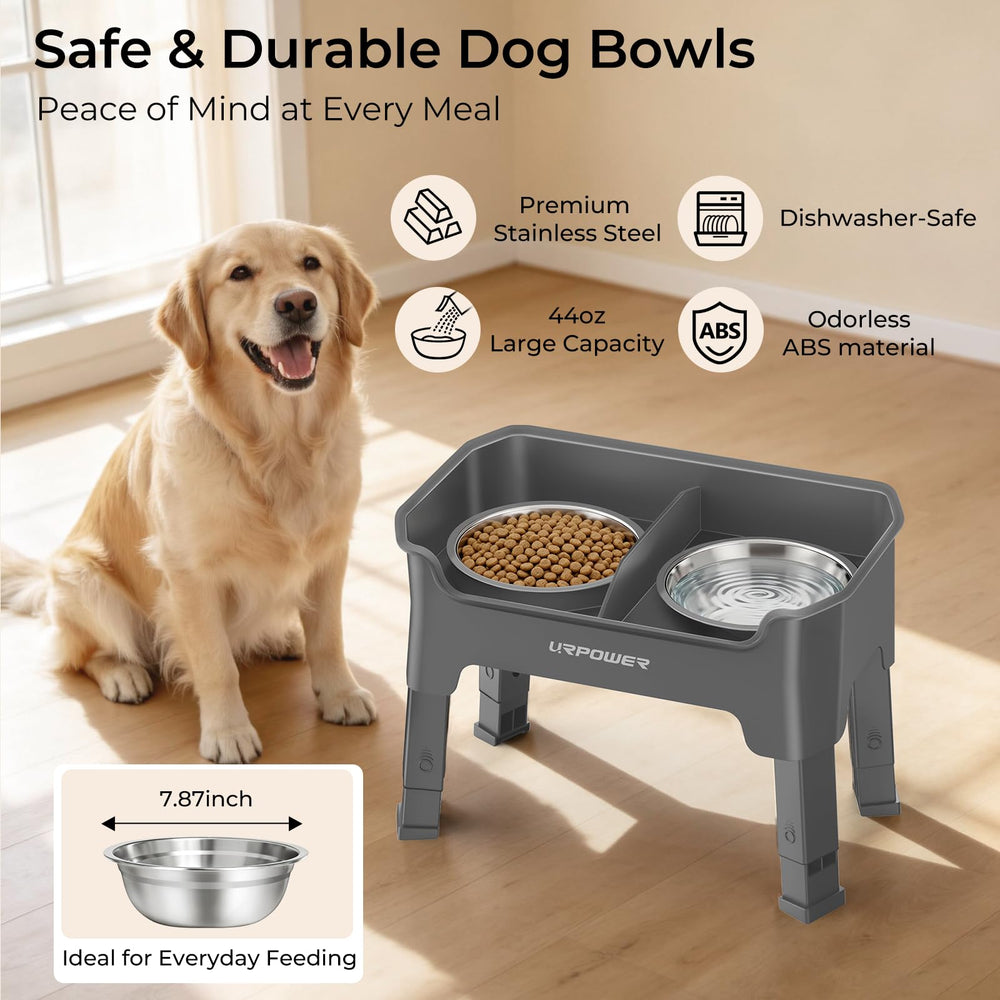URPOWER large-capacity stainless steel bowls resist rust and are dishwasher safe.