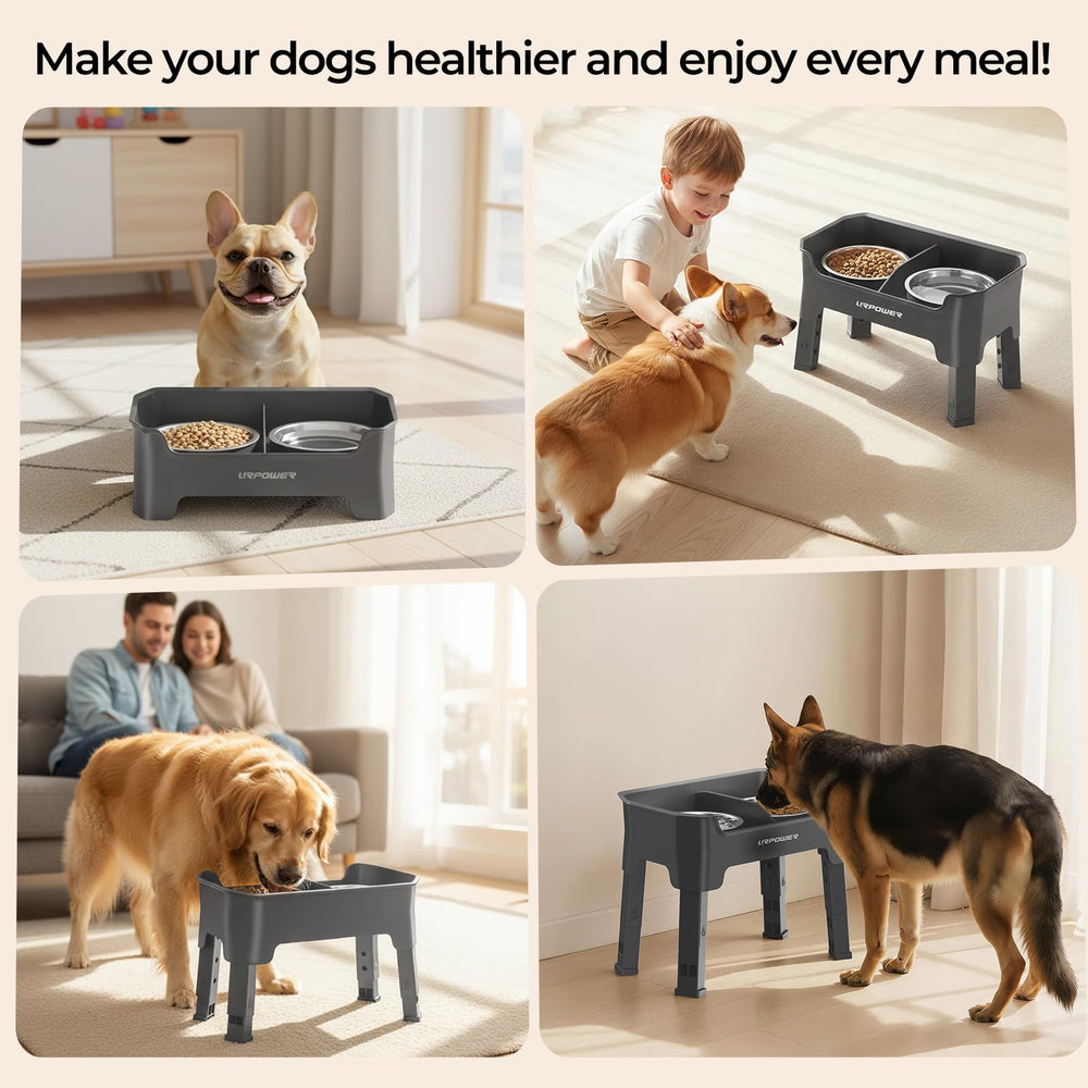 URPOWER multi-pet friendly feeder suitable for small to large dogs.