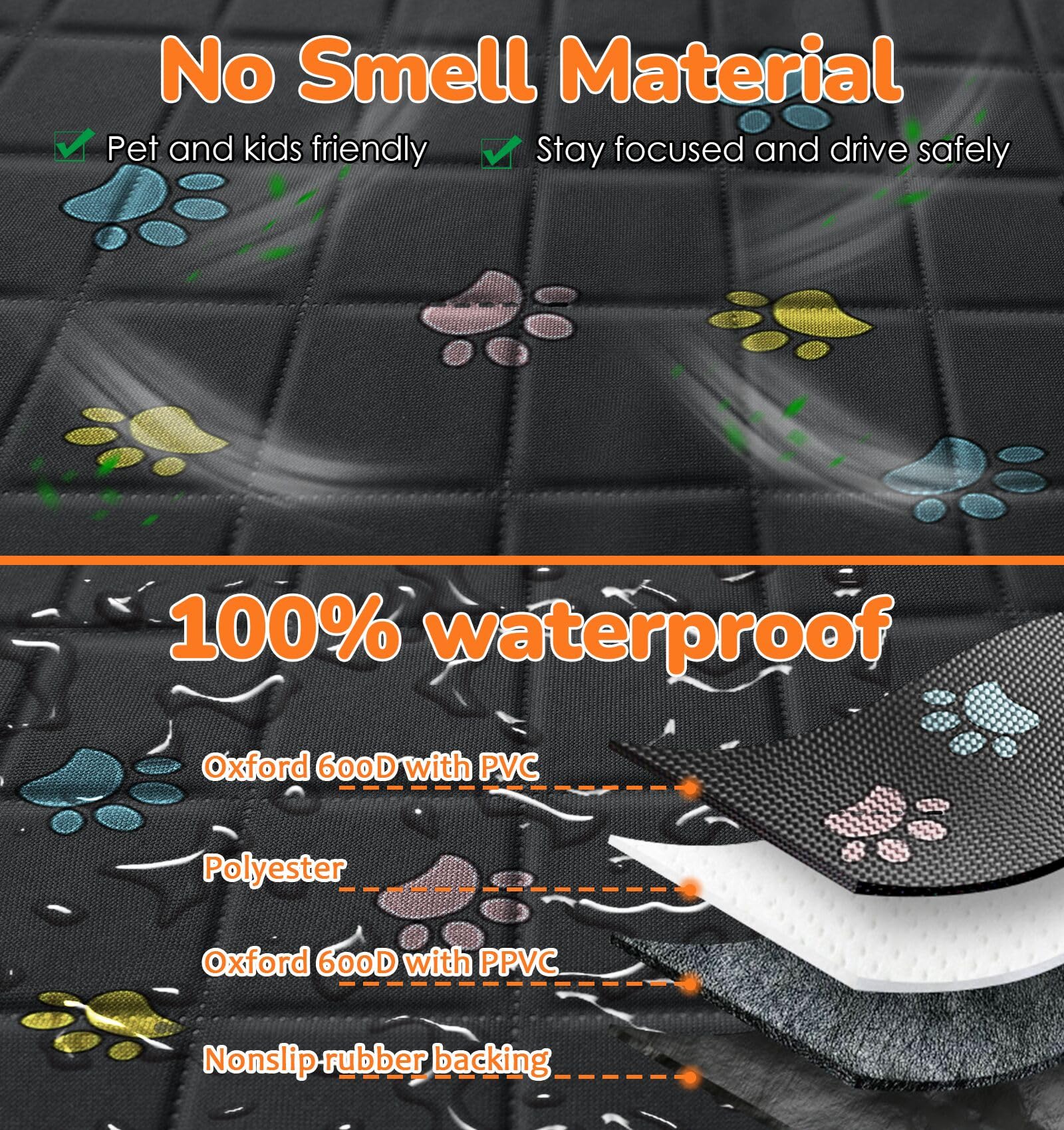 URPOWER no-smell material keeps the cabin fresh for you and pets.