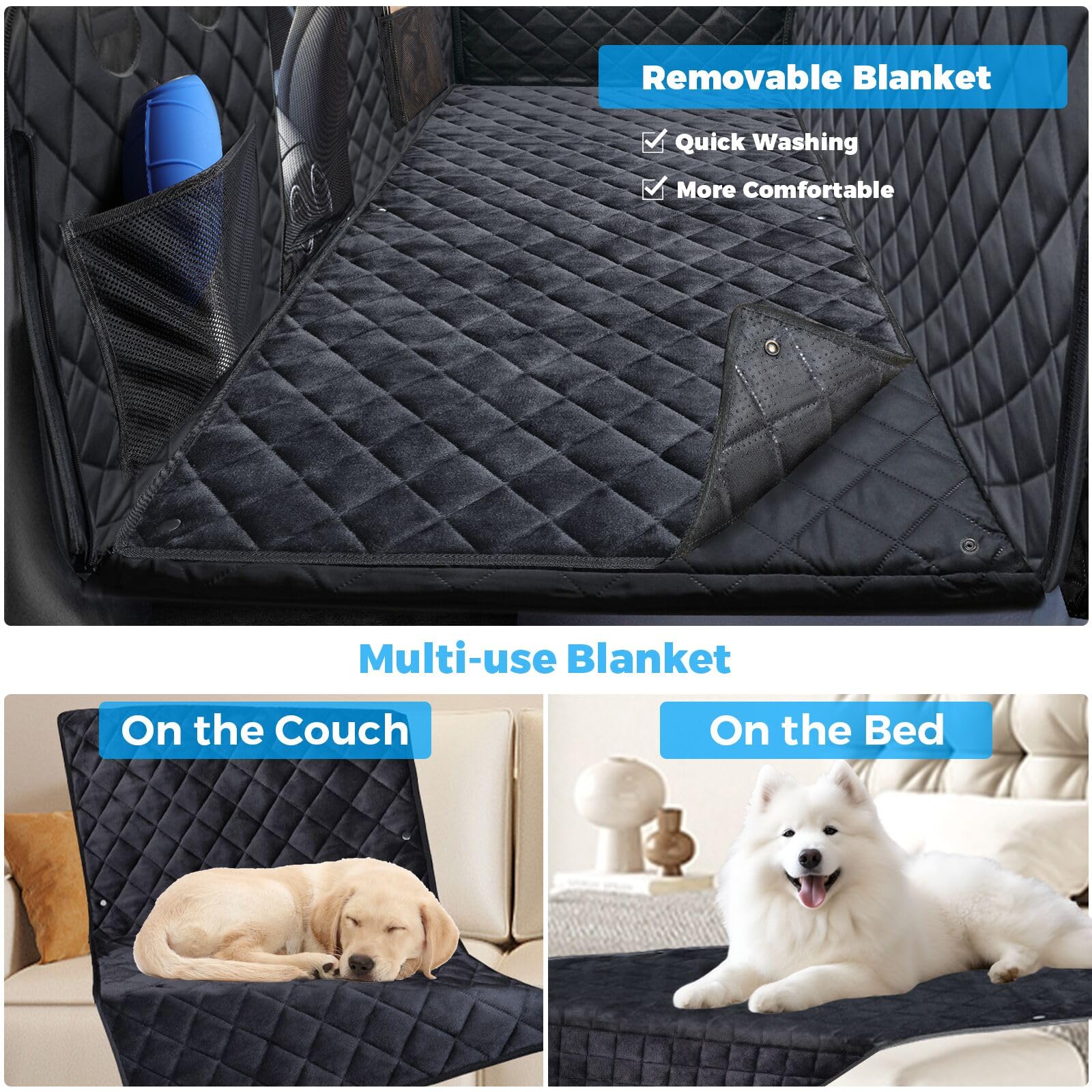 URPOWER non-slip blanket prevents slipping and sudden movements for safer travel.