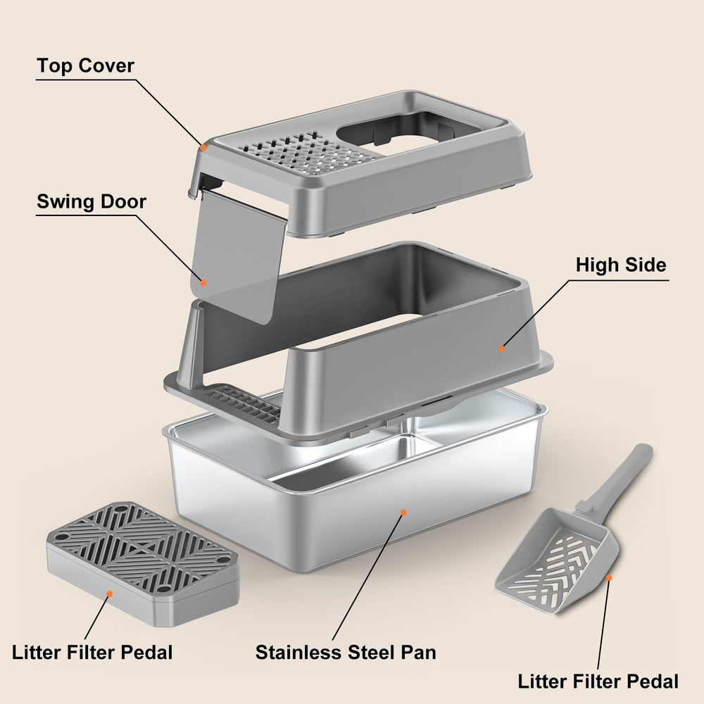 URPOWER non-stick stainless steel surface resists stains and cleans quickly.
