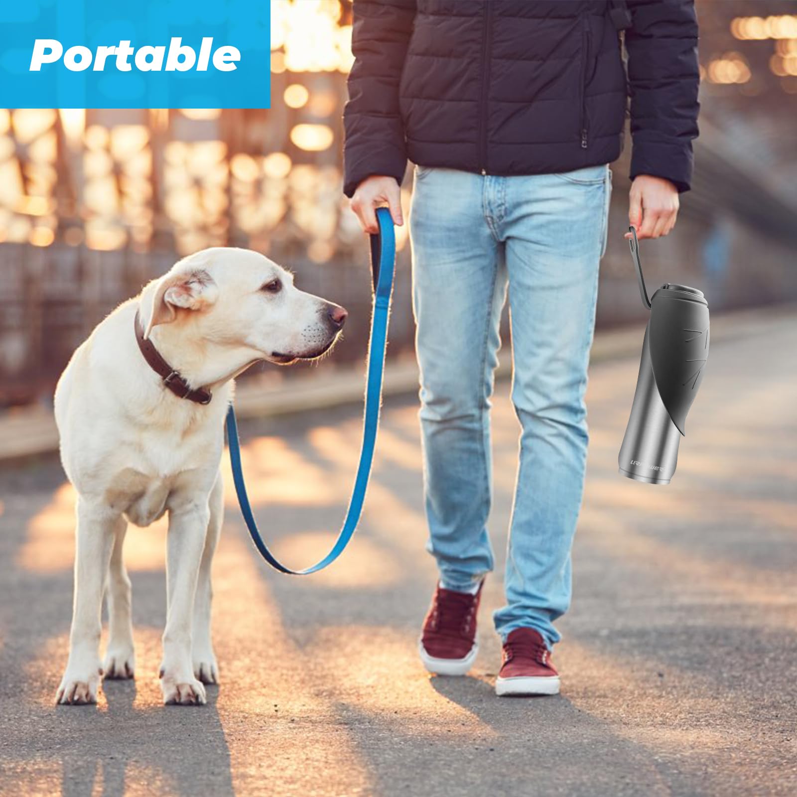URPOWER portable bottle with handle makes it easy to carry during walks