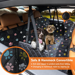 URPOWER seat cover fits sedans and SUVs for full backseat protection.