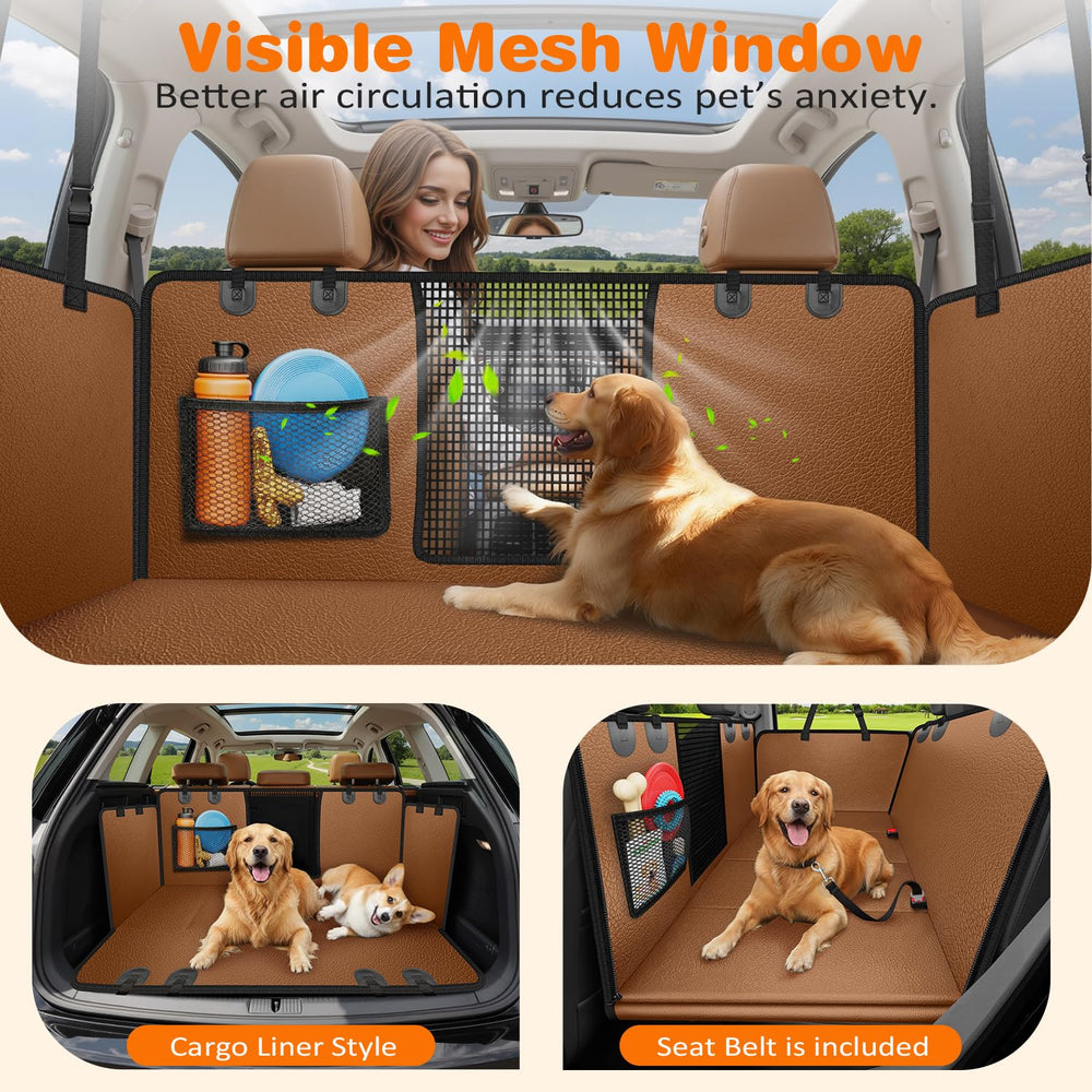 URPOWER seat cover with zippered side flaps prevents falls and protects doors