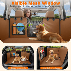 URPOWER seat cover with zippered side flaps prevents falls and protects doors