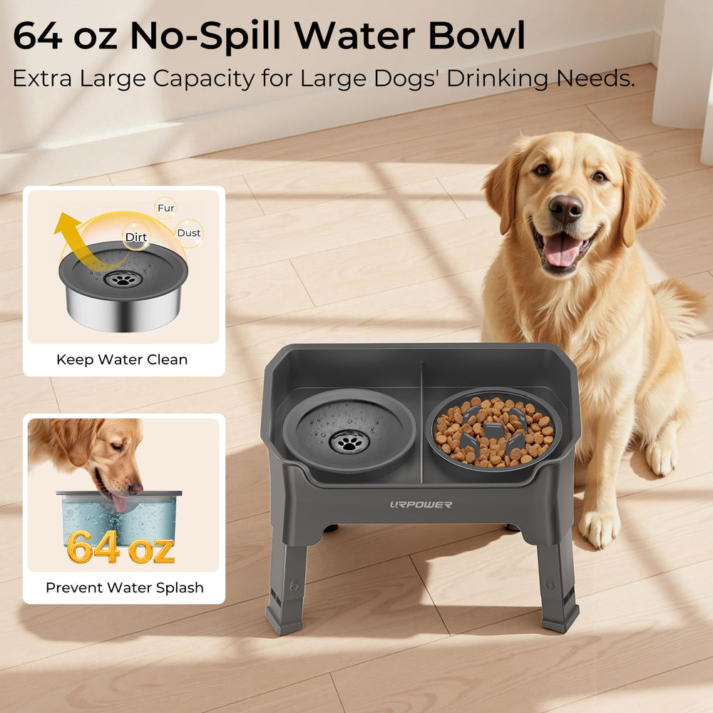 URPOWER water bowl no spill design keeps fur dry