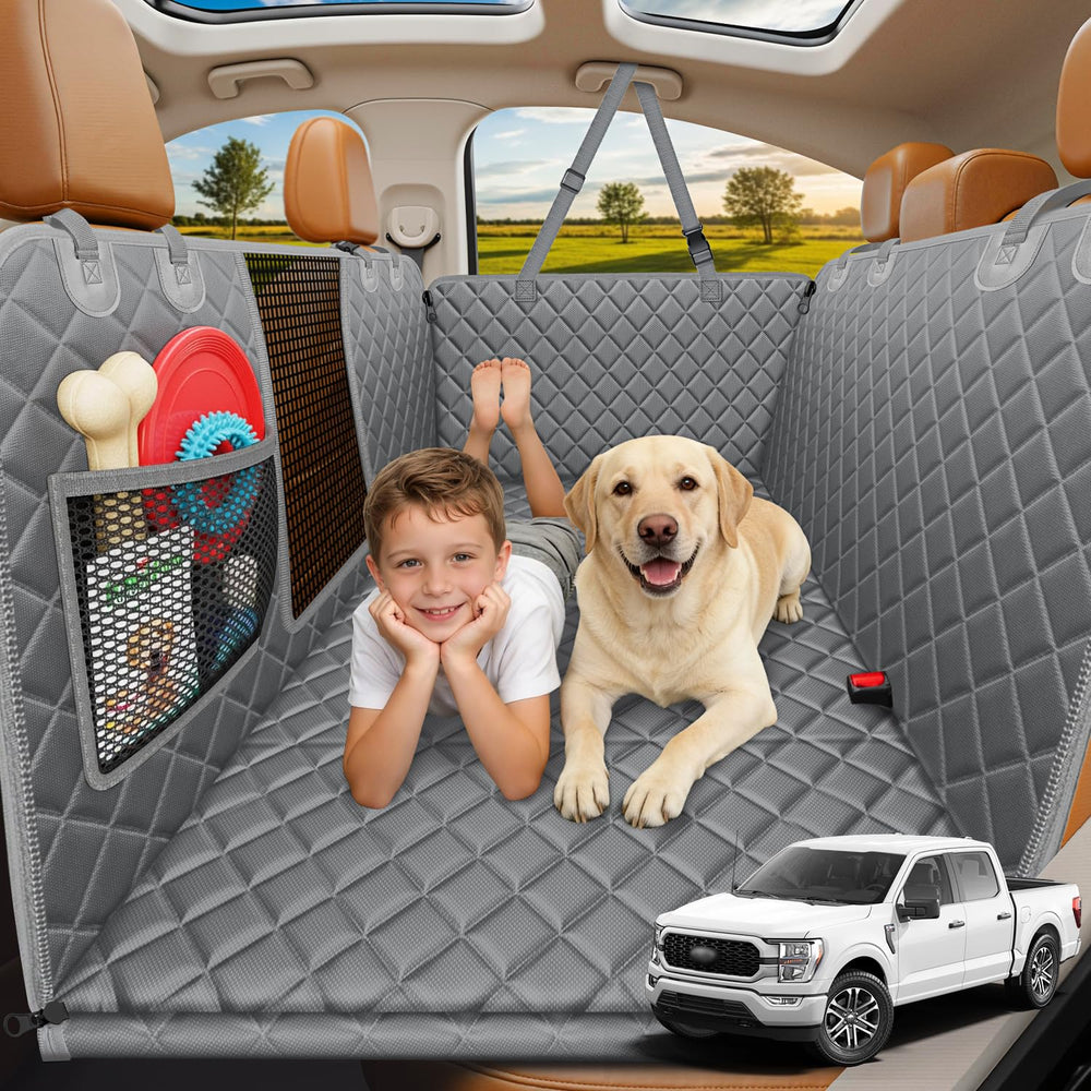 URPOWER XL backseat extender with hard bottom offering secure space for large dogs on road trips
