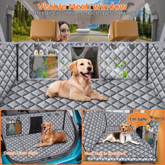 URPOWER XL dog hammock protecting seats and doors from dirt and hair during travel