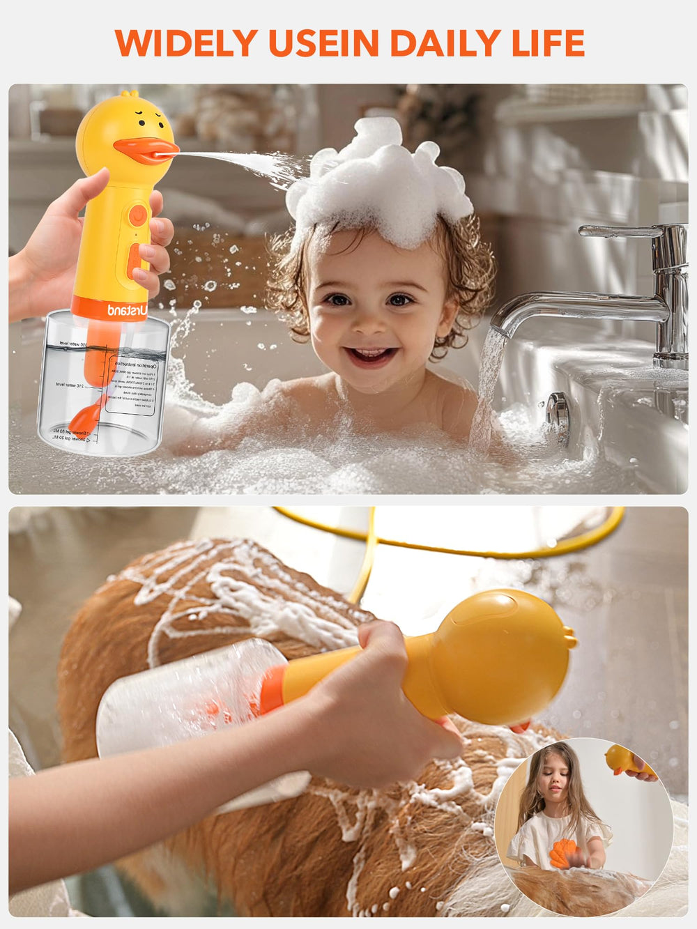 Urstand multi-purpose cleaner use kitchen bathroom scene shows versatile application