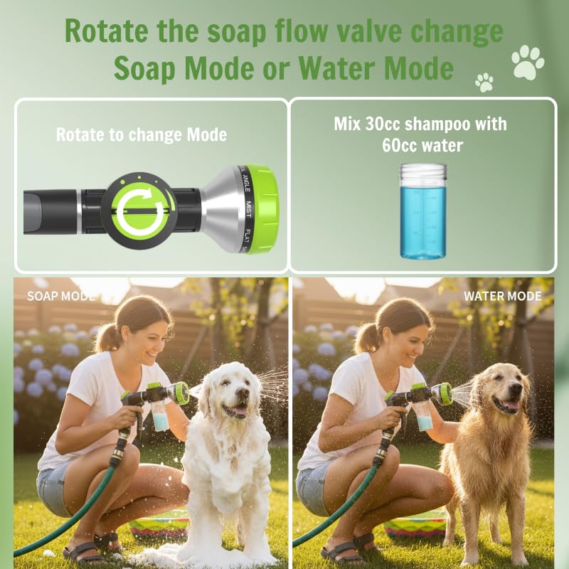 Urstand multi-purpose garden nozzle for pets and yard care.
